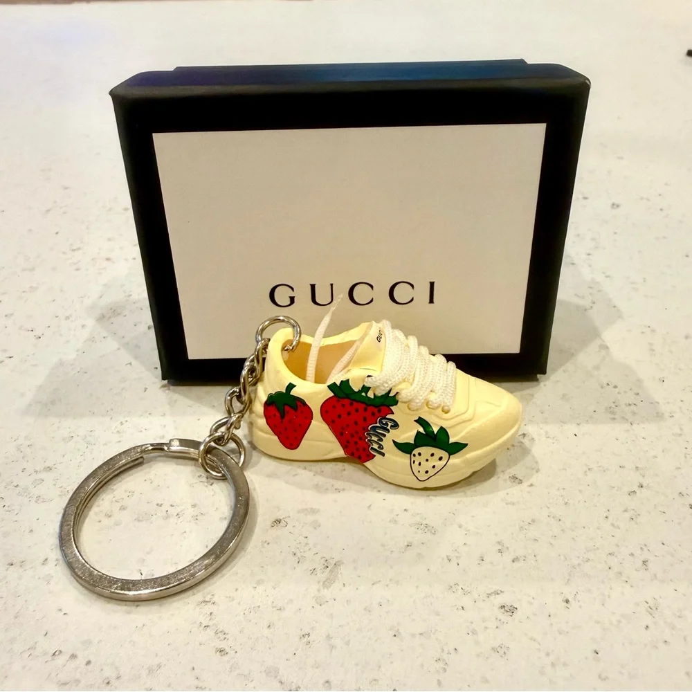 Fashion Key Ring/Bag Charm sneaker strawberry unique‎